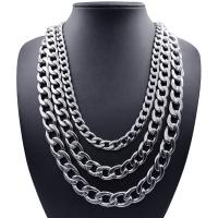 Fashion Multi Layer Necklace, Titanium Steel, Unisex 