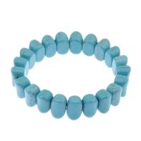 Synthetic Turquoise Bracelet, fashion jewelry & Unisex, skyblue Approx 7.5 Inch 