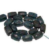 Perles de pierre gemme mixte, Apatites, rectangle, 17*10.5mm Environ 1mm, Environ Vendu par brin