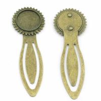 Zinc Alloy Bookmark Findings, fashion jewelry & DIY, antique bronze color, 18mm 