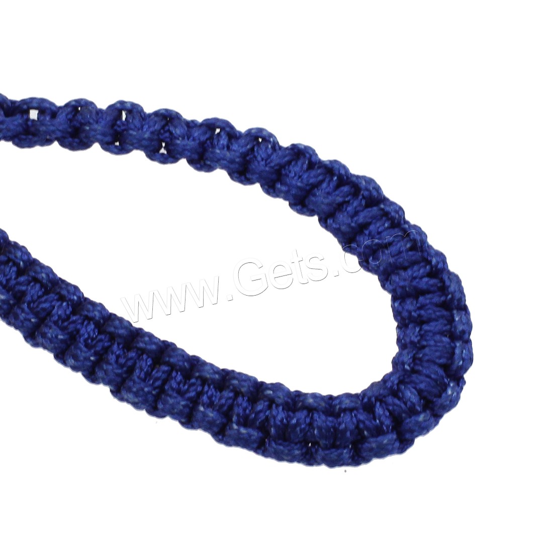 Nylon Bracelet Cord, with Brass, more colors for choice, 152*6*3mm, Hole:Approx 2.7mm, 10Strand/Lot, Sold By Lot