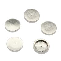 Stainless Steel Cabochon Setting, Round, original color Inner Approx 8mm 