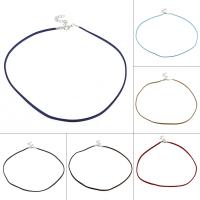 Nylon Necklace Cord, Nylon Cord, with Brass, with 55mm extender chain 450*2.2mm 