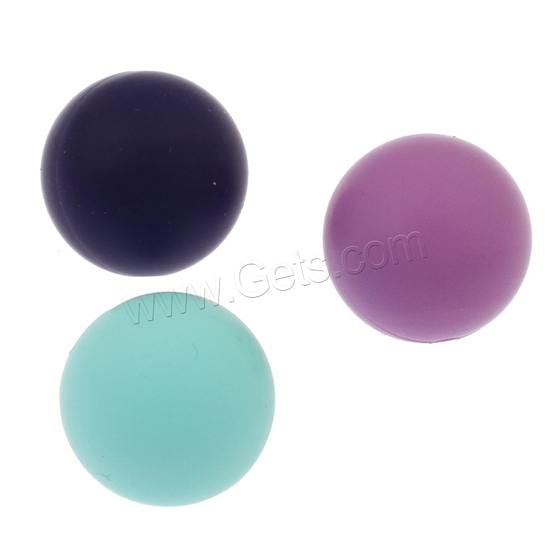Silicone Jewelry Beads, Round, different size for choice, more colors for choice, Hole:Approx 2mm, Sold By PC