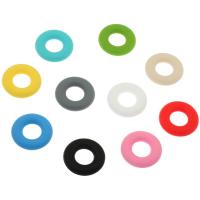 Granos del silicón de la joyería, silicona, Donut, más colores para la opción, 43x43x9.5mm, agujero:aproximado 20mm, Vendido por UD