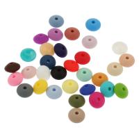 Silicone bijoux perles, plus de couleurs à choisir, 12*7mm Environ 2mm, Environ Vendu par sac
