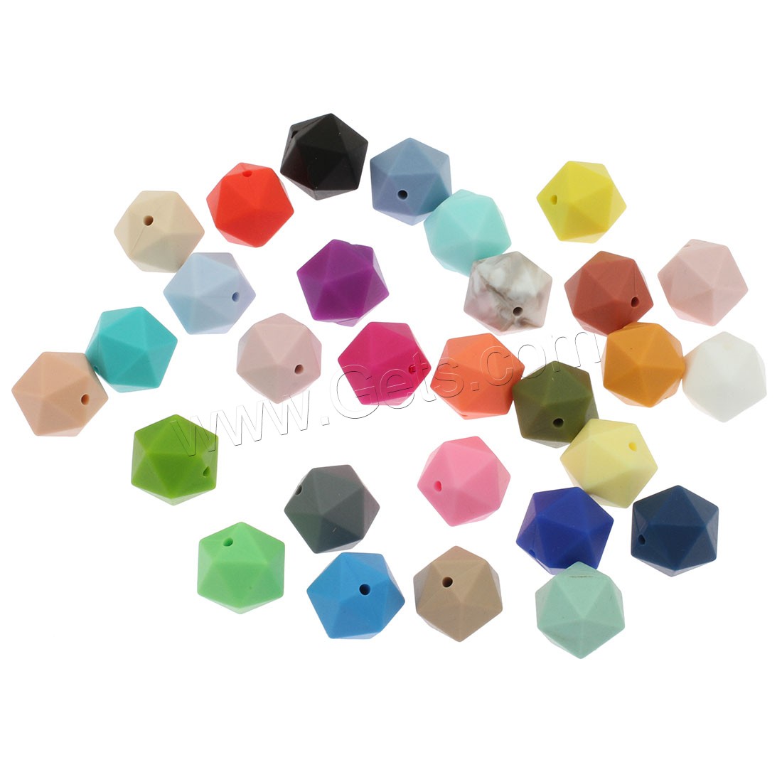 Silicone Jewelry Beads, different size for choice, more colors for choice, Hole:Approx 2mm, Sold By PC