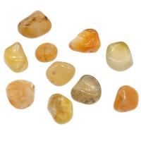 Natural Yellow Agate Beads, random style, yellow, 12*12*7mm-18*14*11mm 