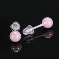 Porcelain Stud Earring, fashion jewelry & hypo allergic & for woman 8mm 