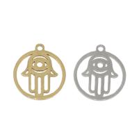 Stainless Steel Pendants, Hamsa, plated Approx 1mm 
