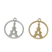 Stainless Steel Pendants, Eiffel Tower, plated Approx 1mm 