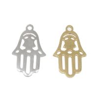 Stainless Steel Pendants, Hamsa, plated Approx 1mm 