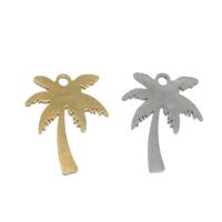 Stainless Steel Pendants, Palm Tree, plated Approx 1mm 
