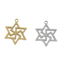 Stainless Steel Pendants, Hexagram, plated Approx 1mm 