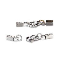 Stainless Steel Lobster Claw Clasp, original color, 10mm,2mm 