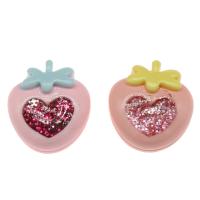 Fruit Resin Cabochon, Strawberry 