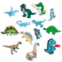 Filz Sewing -on -Patch, Dinosaurier, Kann gebügelt werden & verschiedene Stile für Wahl, 10PCs/Tasche, verkauft von Tasche