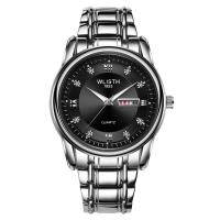 Unisex Wrist Watch, Stainless Steel, with zinc alloy dial & Glass, Chinese movement, plated, 30M waterproof & luminated 40*11mm Approx 7.8 Inch 