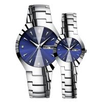 Unisex Wrist Watch, Zinc Alloy, with Glass & Stainless Steel, Chinese movement, plated, 30M waterproof & luminated 