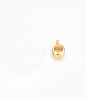 Brass Bail Beads, gold color plated, fashion jewelry & DIY 