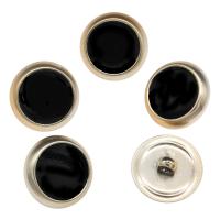 亜鉛合金シャンク ボタン, 亜鉛合金, とともに 樹脂, ゴールドメッキ, ブラック 穴:約 3mm, 100パソコン/バッグ, 売り手 バッグ