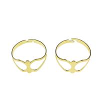 Iron Finger Ring, gold color plated, fashion jewelry & Unisex & hollow US Ring 