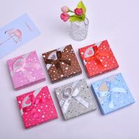 Paper Gift Box, Square, random style & durable & Thicken, mixed colors 