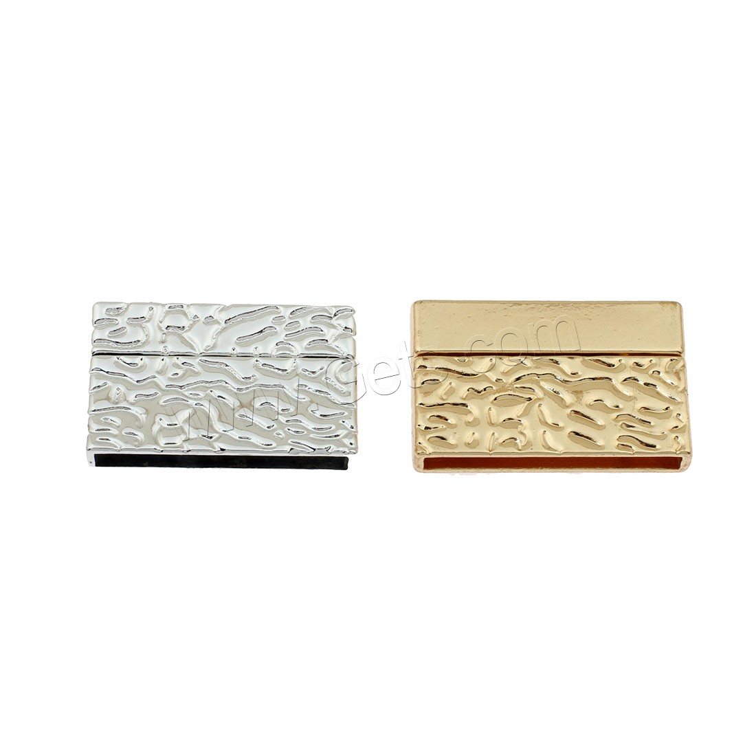 Zinc Alloy Magnetic Clasp, Rectangle, plated, different size for choice, more colors for choice, 38x23x7mm, Sold By PC
