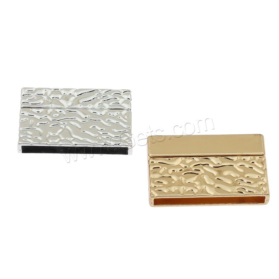 Zinc Alloy Magnetic Clasp, Rectangle, plated, different size for choice, more colors for choice, 38x23x7mm, Sold By PC