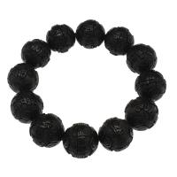 Black Sandalwood Bracelet, Round, Carved, fashion jewelry & Unisex 