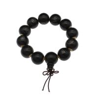 Red Sandalwood Willow Bracelet, Round, fashion jewelry & Unisex black 