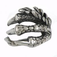 Stainless Steel Cuff Finger Ring, Claw, plated, fashion jewelry & Unisex original color, US Ring 