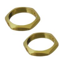 Связывания кольцо-латуни, Латунь, плакирован золотом, ювелирные изделия моды & DIY отверстие:Приблизительно 1mm, продается PC