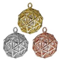 Cubic Zirconia Brass Pendants, with Cubic Zirconia, plated, fashion jewelry & hollow Approx 1.5mm 