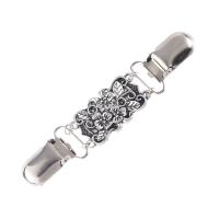 Zinc Alloy Collar Bar, silver color plated, fashion jewelry & Unisex & blacken, 115mm 