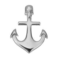Roue de navire en acier inoxydable et pendentif d’ancrage, ancre, bijoux de mode, couleur originale Environ Vendu par PC