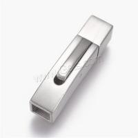 Stainless Steel Bayonet Clasp, 304 Stainless Steel, platinum plated & matte 