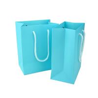 Papier d'impression cuivre Sac de cadeau, durable & Style coréen, bleu Vendu par PC