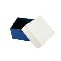 Paper Gift Box, Square, Gift box package & durable & Mini & fashion jewelry, blue 