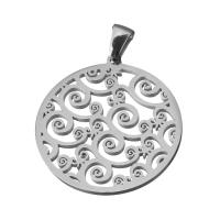 Stainless Steel Hollow Pendant, fashion jewelry, original color Approx 