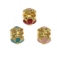 Zinc Alloy Fold Over Clasp, gold color plated, enamel Approx 3mm 