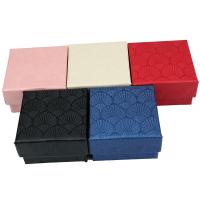Paper Gift Box, Square, Gift box package & durable & Mini & fashion jewelry 