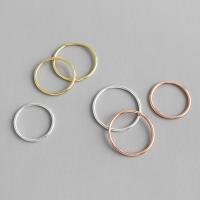 Стерлингового серебра кольцо, 925 пробы, Другое покрытие, разный размер для выбора & Женский, Много цветов для выбора, 1.2mm, продается PC