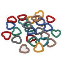 Акриловые ювелирные изделия Бисер, Акрил, Сердце, Много цветов для выбора отверстие:Приблизительно 1.5mm, продается PC