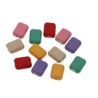 Акриловые ювелирные изделия Бисер, Акрил, Прямоугольная форма, Много цветов для выбора отверстие:Приблизительно 1.5mm, продается PC