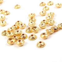 ABS Plastic Bead Cap, gold color plated, Mini & fashion jewelry & DIY, 15*5mm 