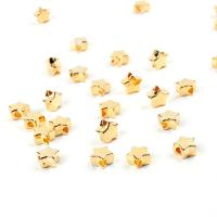 ABS Plastic Beads, Star, gold color plated, Mini & cute & DIY, 13*7mm Approx 3.5mm 