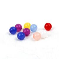 Perles acryliques nature, Acrylique, moulage par injection, Mini & Mignon & DIY, couleurs mélangées, 10mm, Vendu par sac