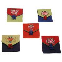 Silk Jewelry Pouches, with Nylon, durable & for woman 110*100mm 