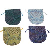 Silk Jewelry Pouches Bags, with Nylon, durable & for woman 150*120mm 